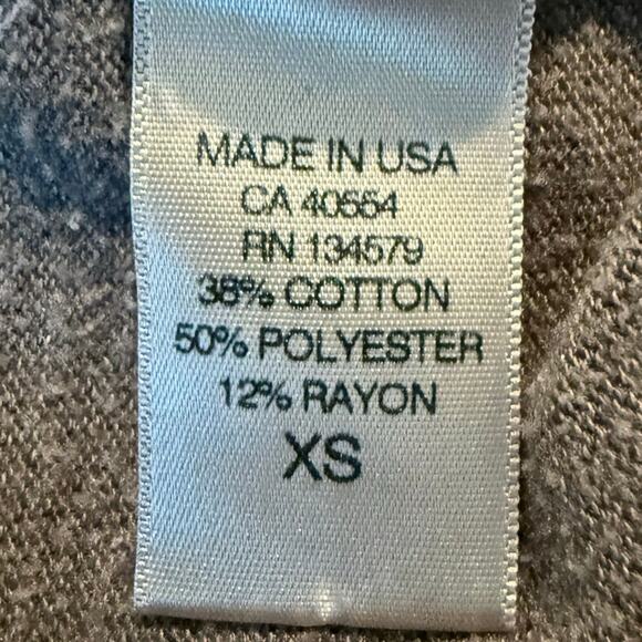 Soulcycle Zip-Up Sweatshirt Lightweight Hoodie Womens Size XS Grey & White - Picture 5 of 8